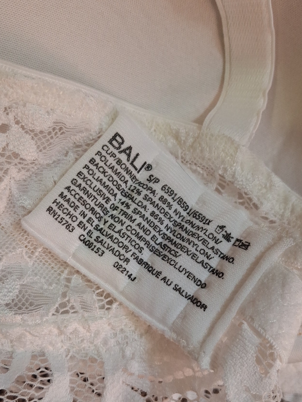Bali White Lace Bralette - Picture 7 of 8